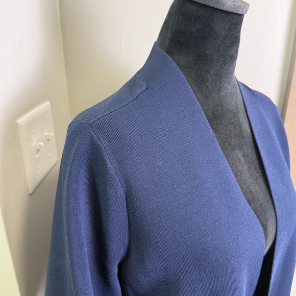 M.M. Lafleur The Sant Ambroues Jardigan Stretch Navy Blue Business Casual Jacket - Picture 4 of 8